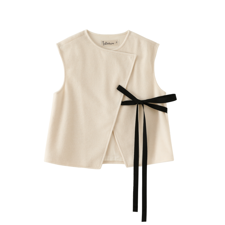 vest wrap style - cream