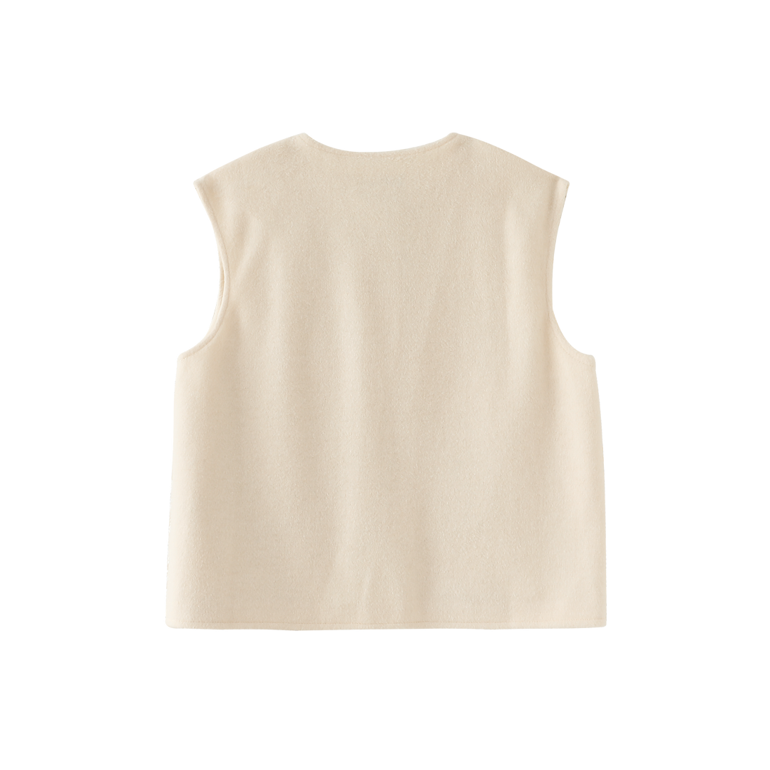 vest wrap style - cream