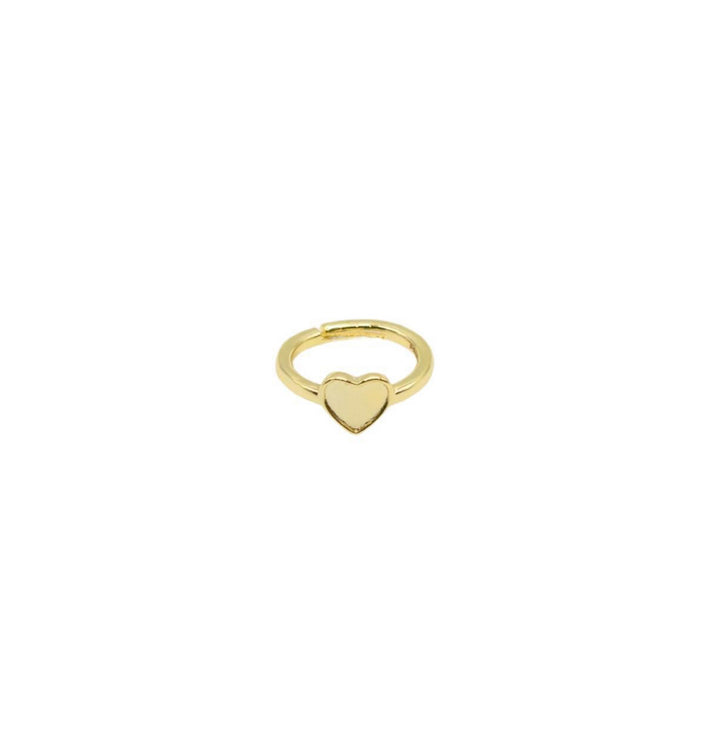 accessories gold heart ring - gold