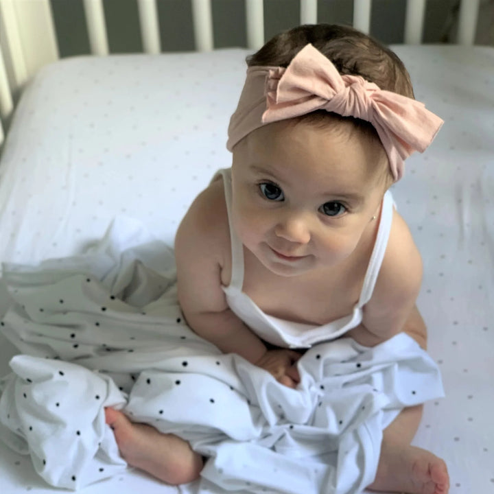 sheet cotton pack n play dottie and circles - grey