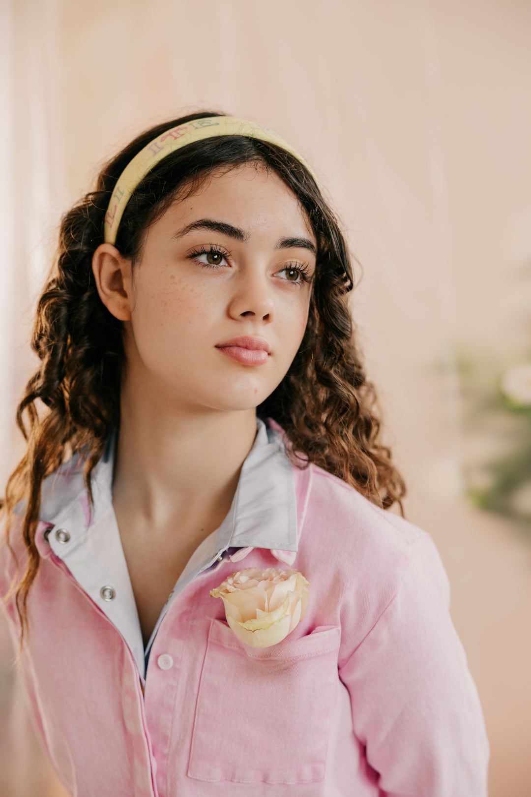 shirt l/s denim snaps - pale pink-81