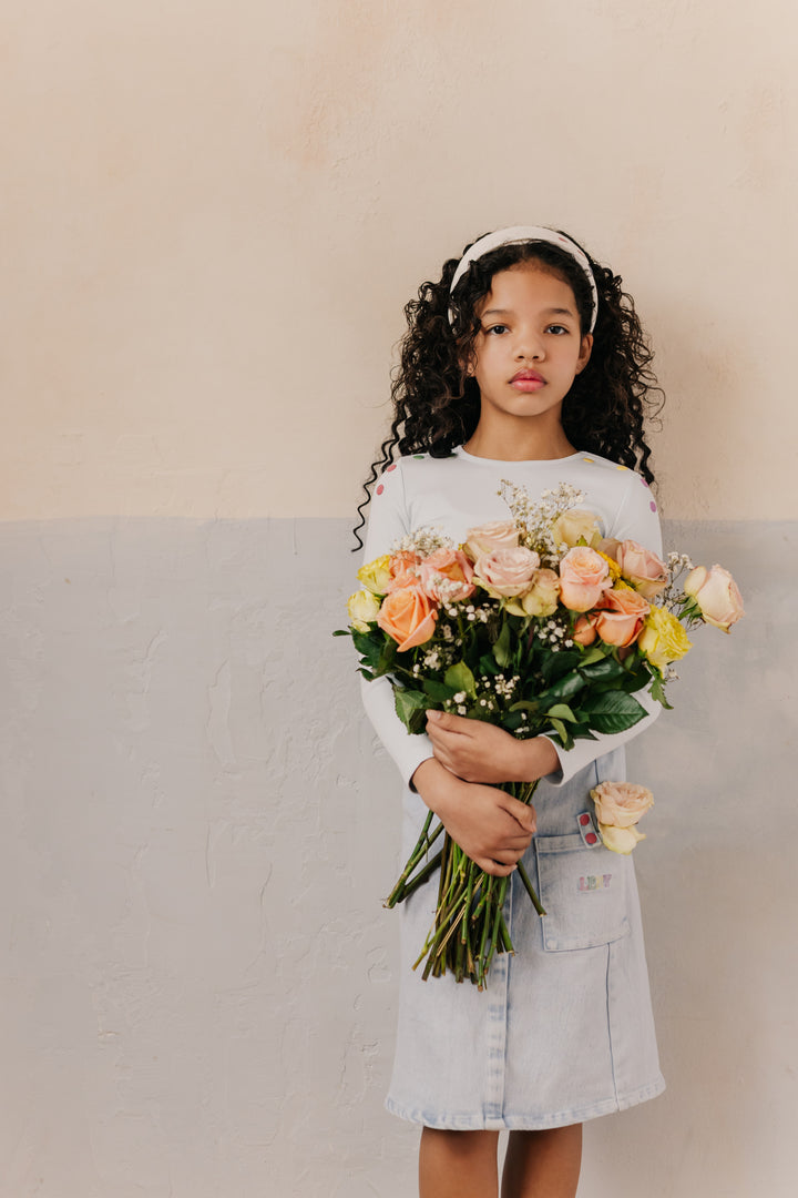 tee l/s denim snap - light blue-86