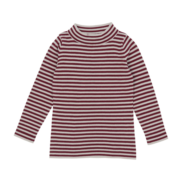 top l/s striped mockneck - wine-28