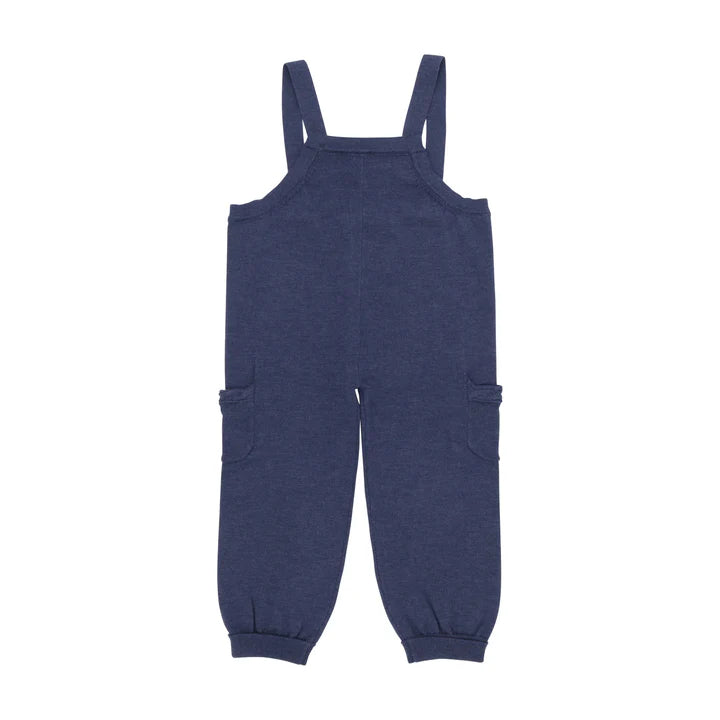one piece knitted pocket romper - blue-19