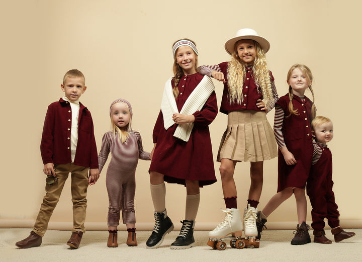 shirt l/s corduroy - wine-28