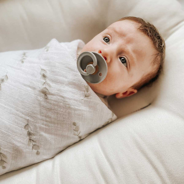 swaddle muslin 2 pack - eucalyptus & solid