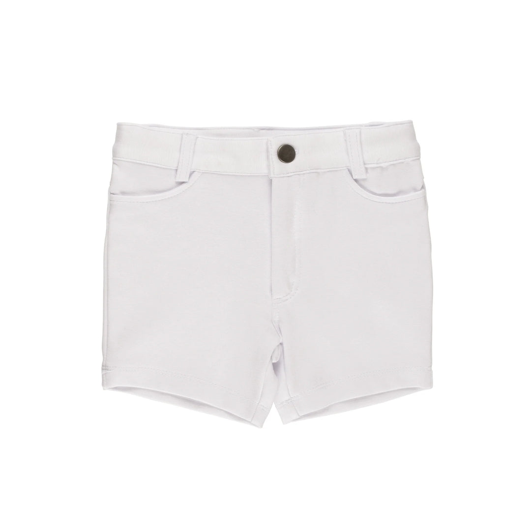 shorts ponte - white