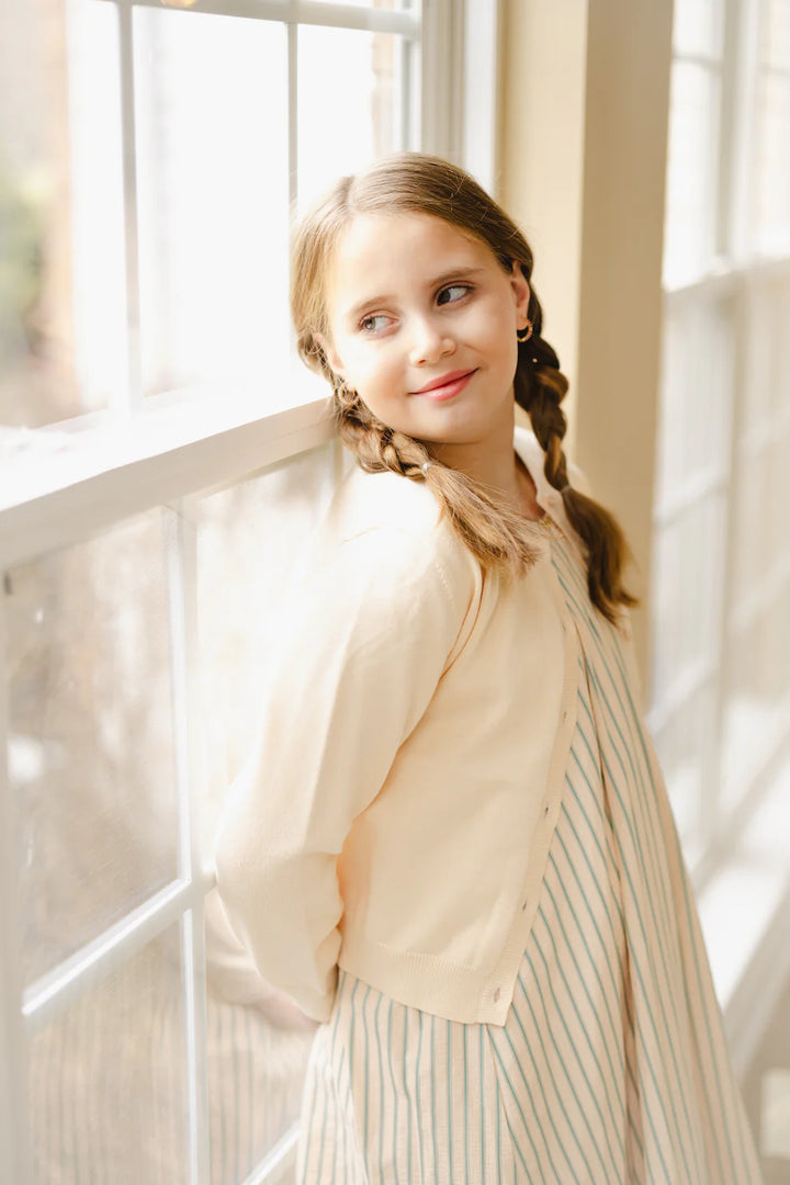 cardigan solid knit - beige