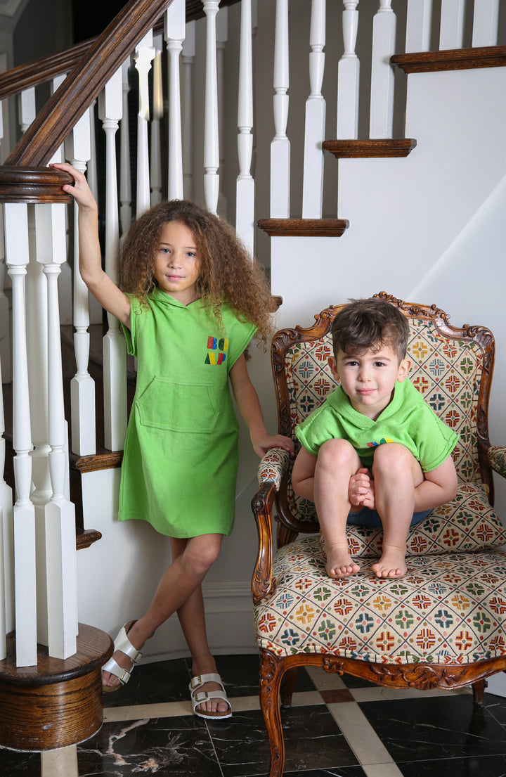 dress logo hooded - green