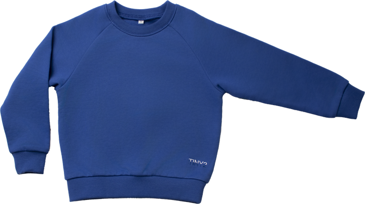 top l/s side logo sweatshirt - cobalt blue