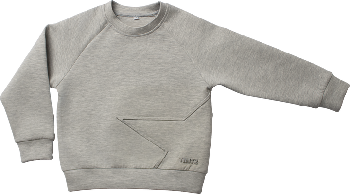 top l/s scuba star sweatshirt - grey