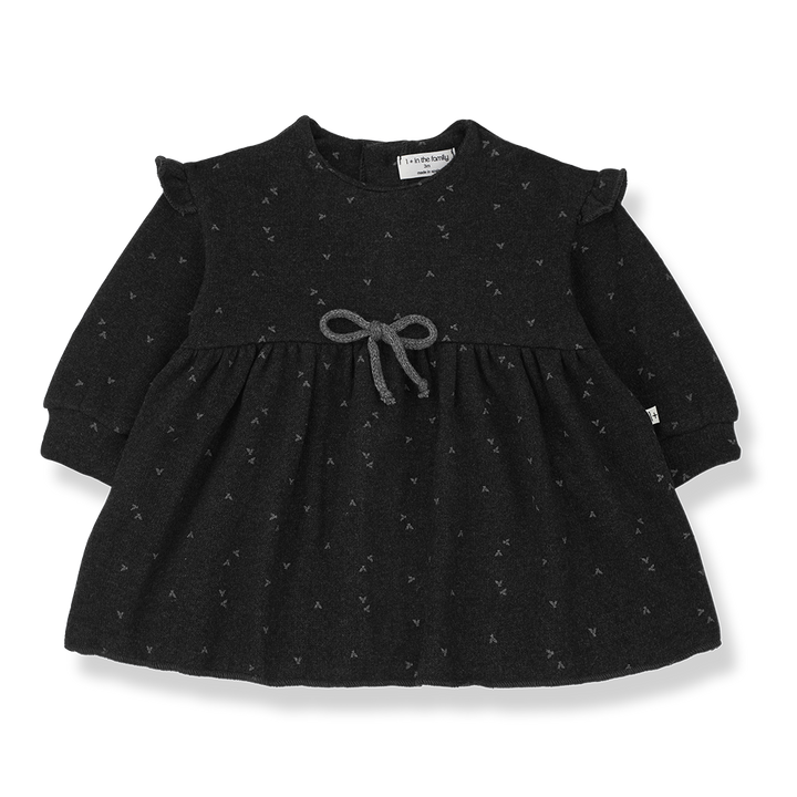 dress fleece birds - anthracite