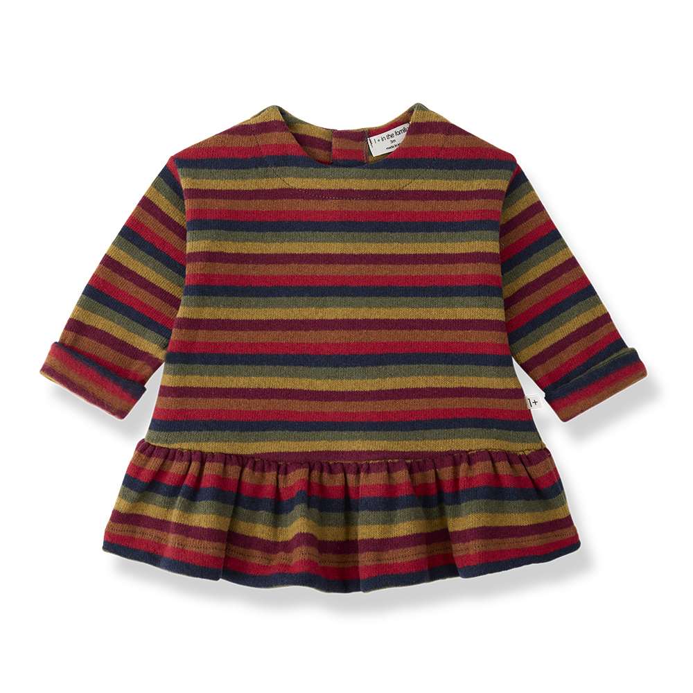 dress cotton multi striped - multi