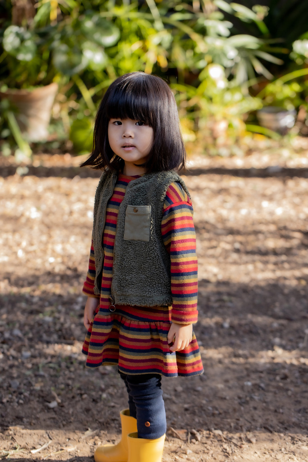 dress cotton multi striped - multi