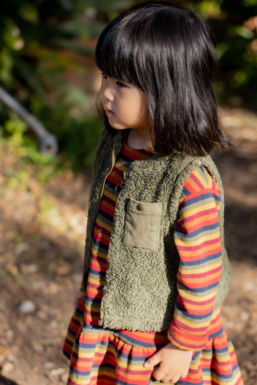 dress cotton multi striped - multi