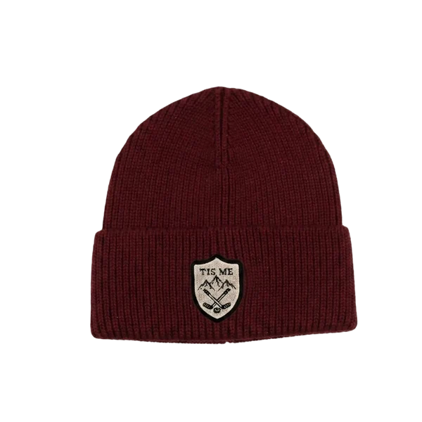 hat ice hockey cuff beanie - maroon