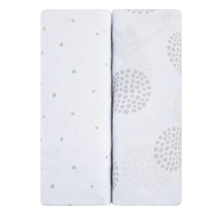 sheet cotton pack n play dottie and circles - grey