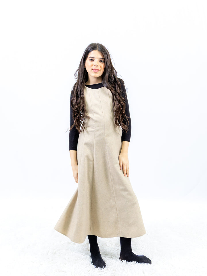 dress maxi a line jumper - oatmeal
