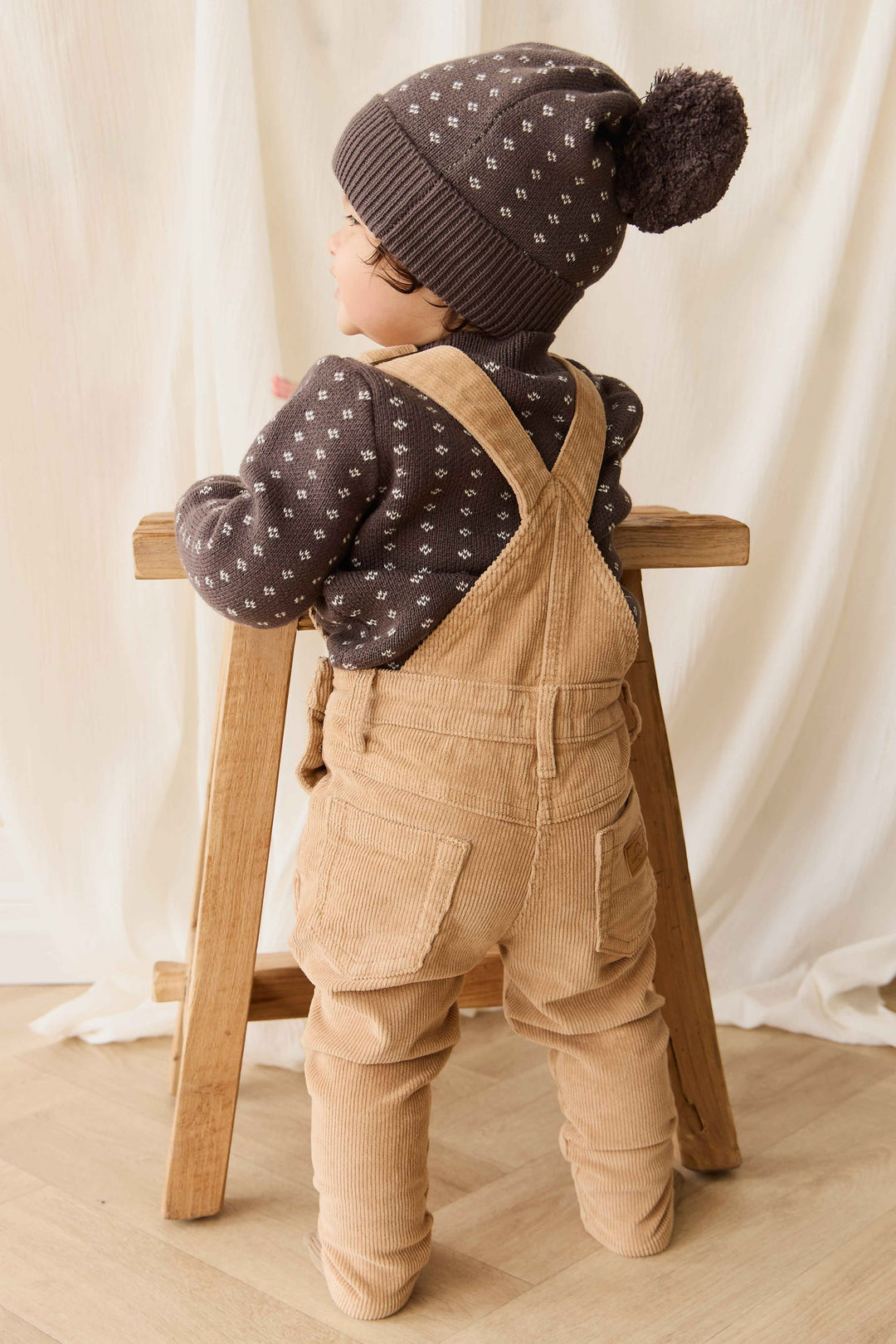 one piece corduroy overalls - jasmine tea