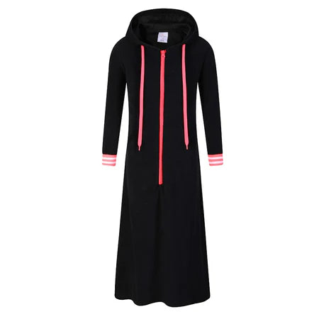 bathrobe varsity design - black