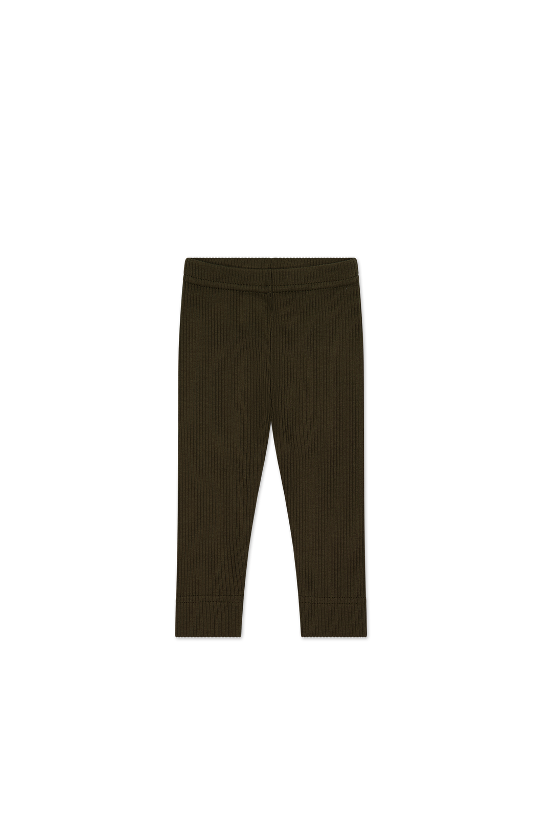 set outfit ribbed henley top and leggings - bistre