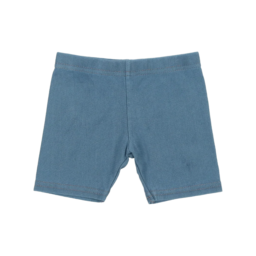 leggings biker shorts - midwash