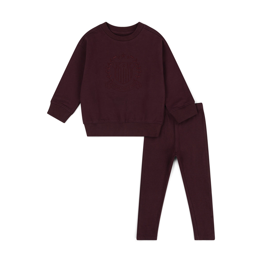 set outfit academy club sweatshirt - fig
