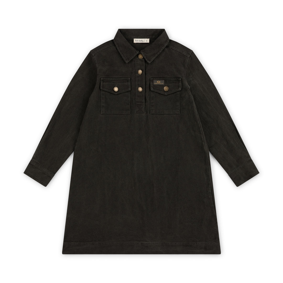 dress off duty straight - khaki denim