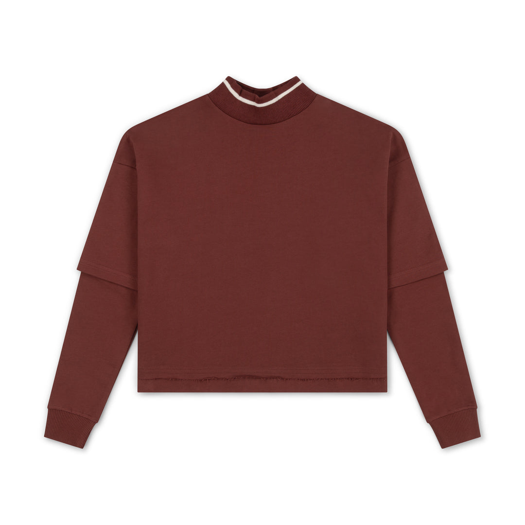 top l/s clube de baseball - deep clay