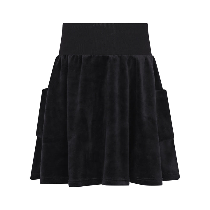 skirt velour - black