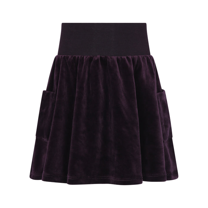 skirt velour - plum