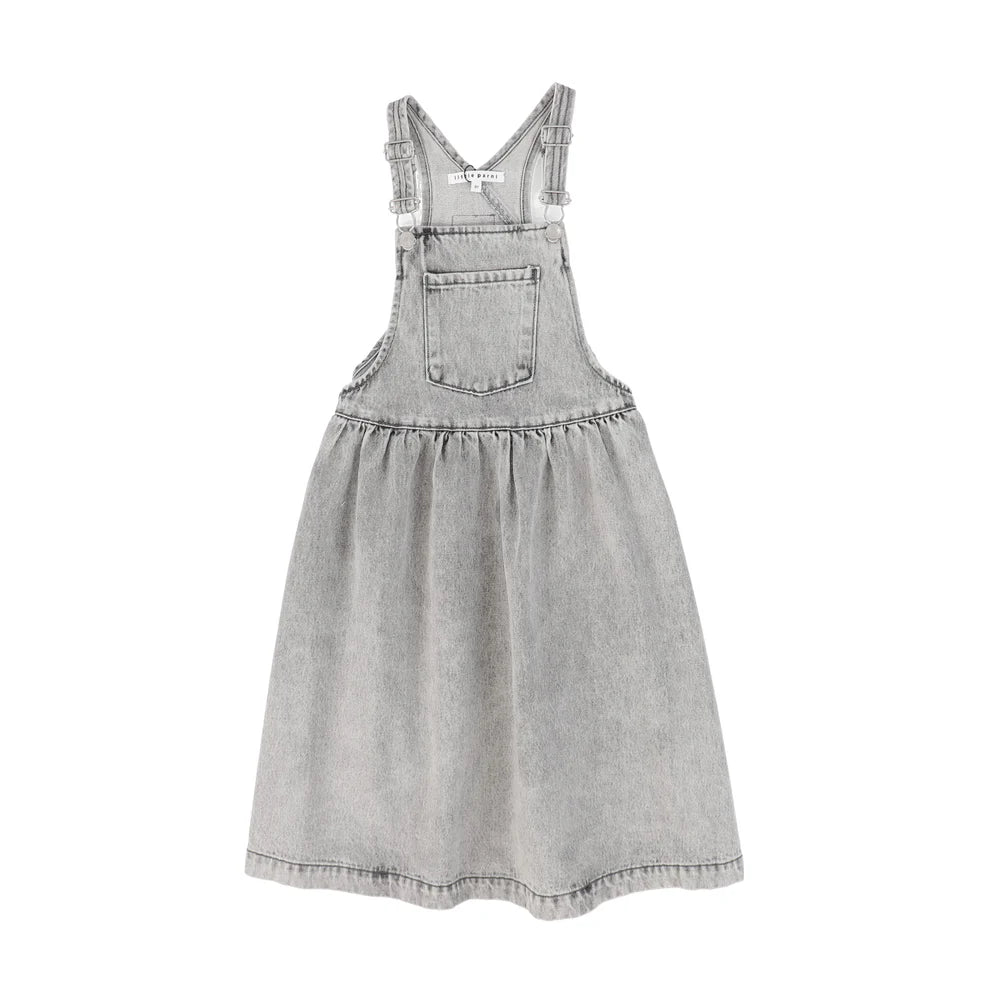 parni denim dress Little Parni Blue Denim Pinafore Dress (K569) Moonlight