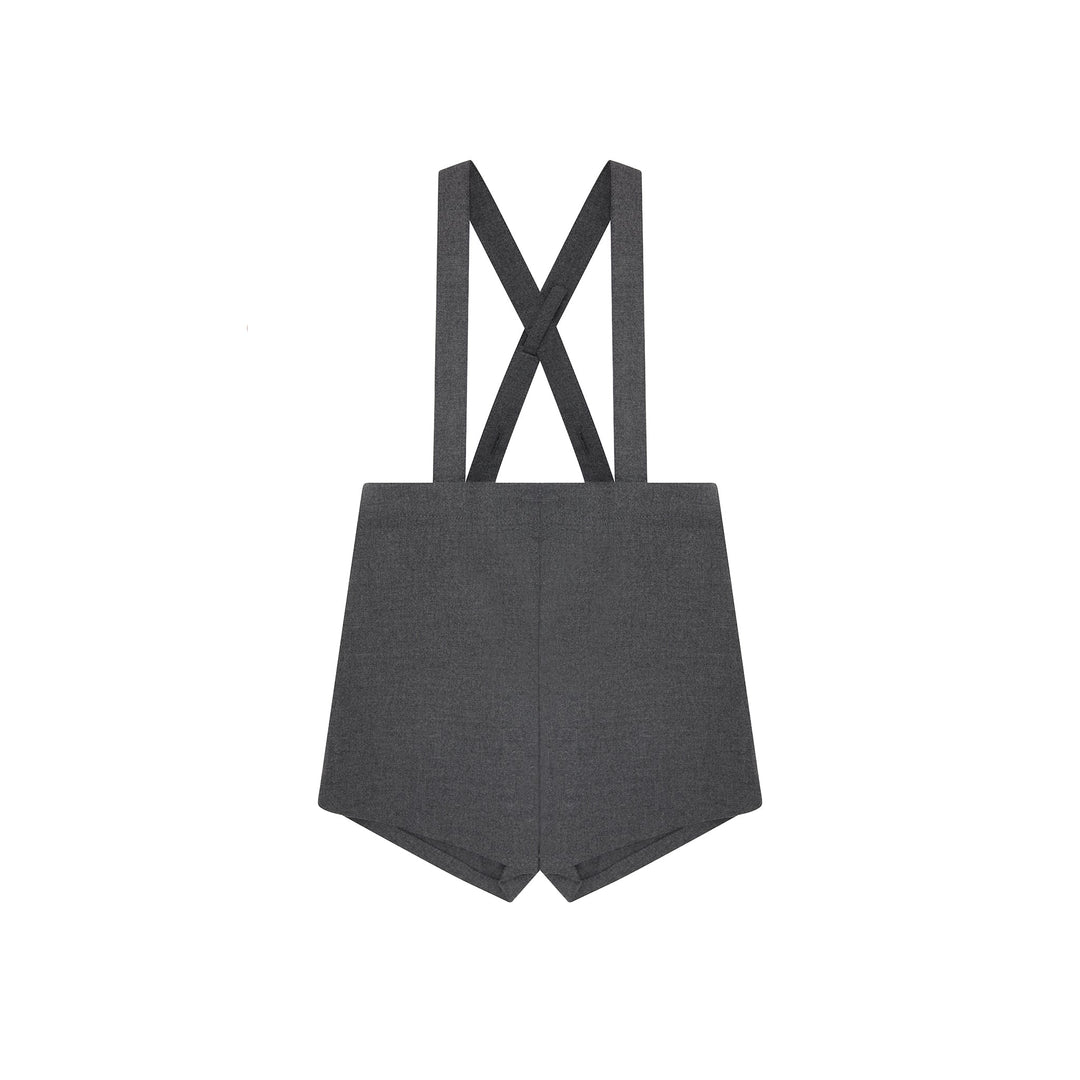 one piece dressy short overalls - grey