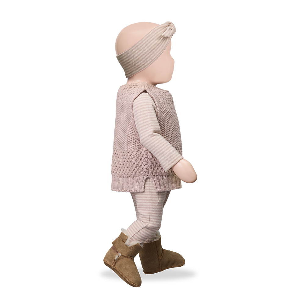 vest wool textured - nude