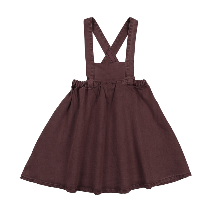 dress denim bib jumper - plum
