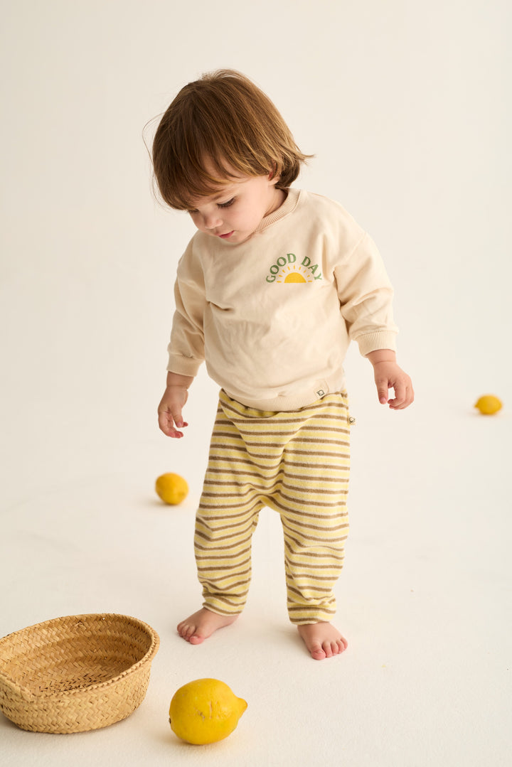 top l/s good day sweatshirt - ivory