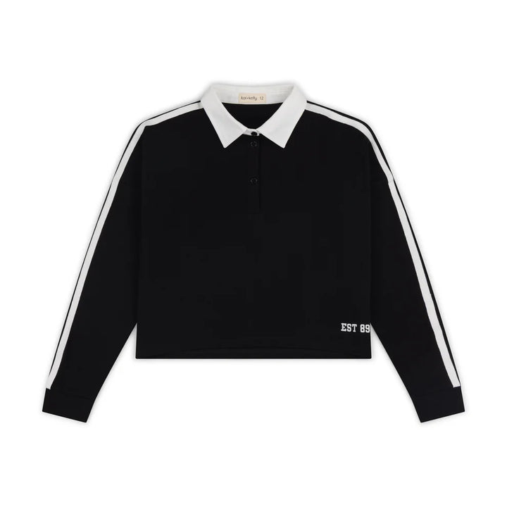 top l/s weekday - black