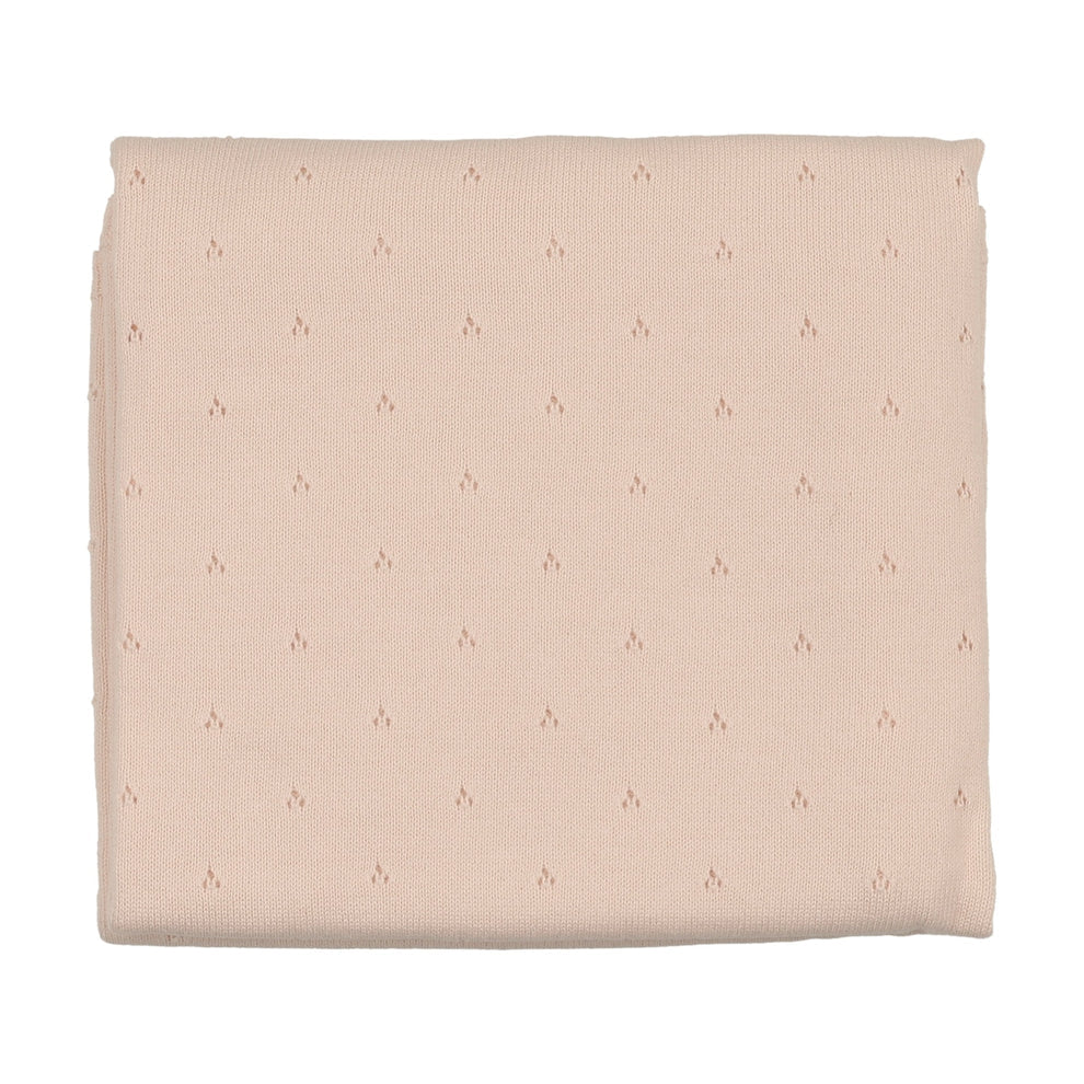 blanket v printed knit - pink