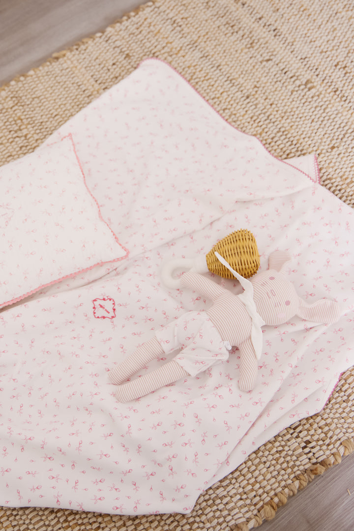 footie tulip printed - pink