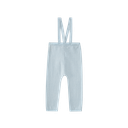knit suspender legging - blue