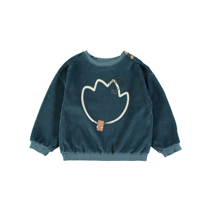 top l/s sweat velour - artichef