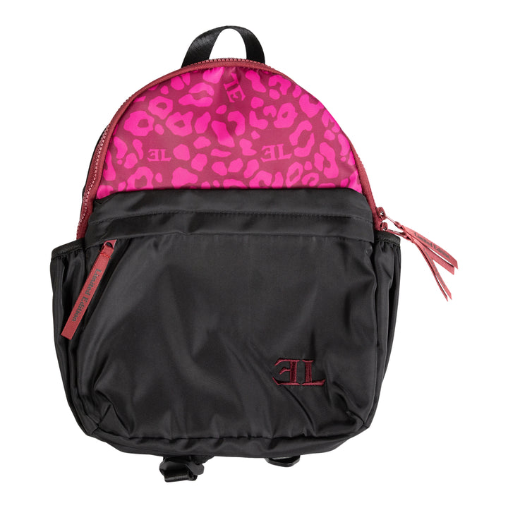 backpack leopard print preschool small - black-9