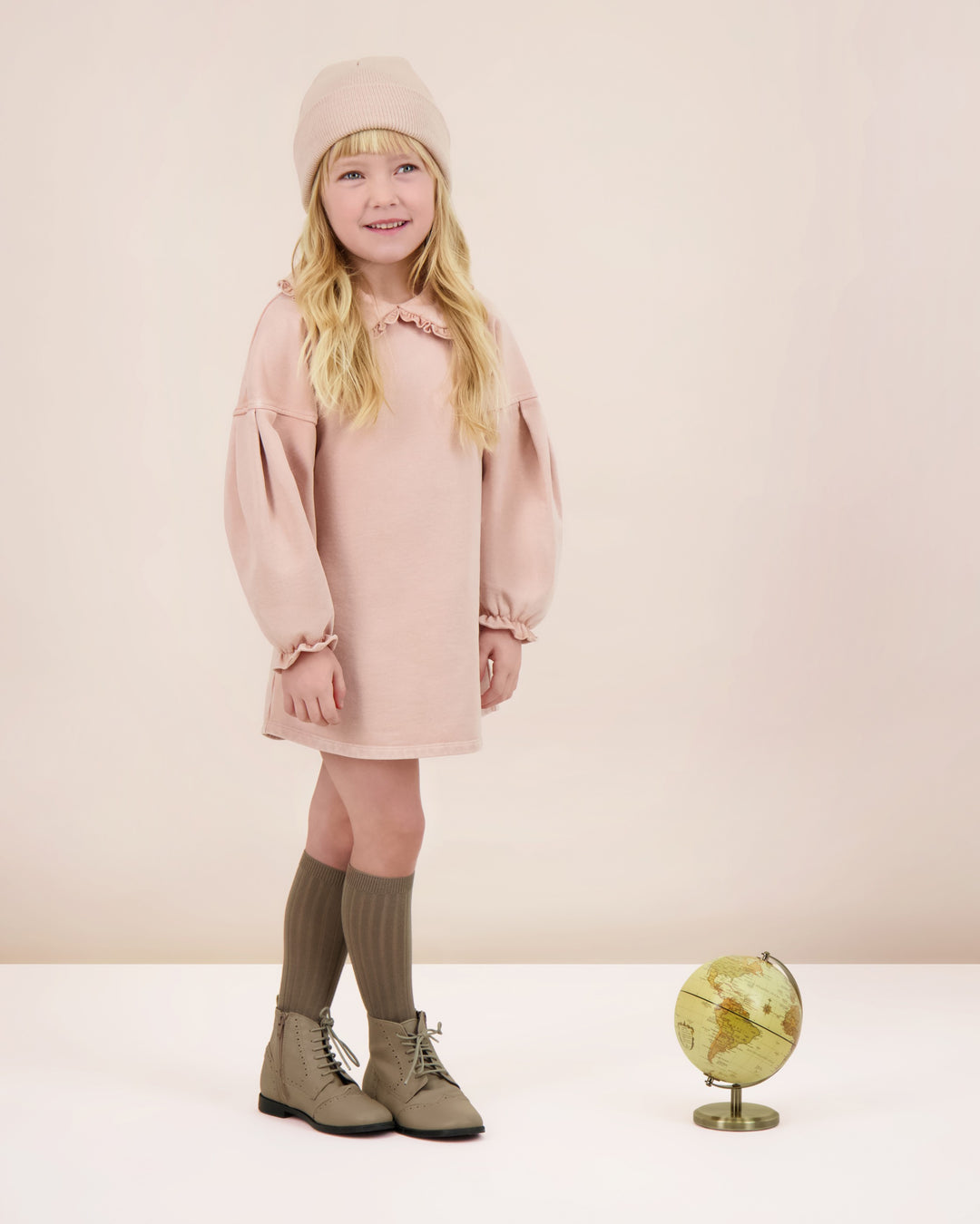 dress washed sweatshirt - dusty pink