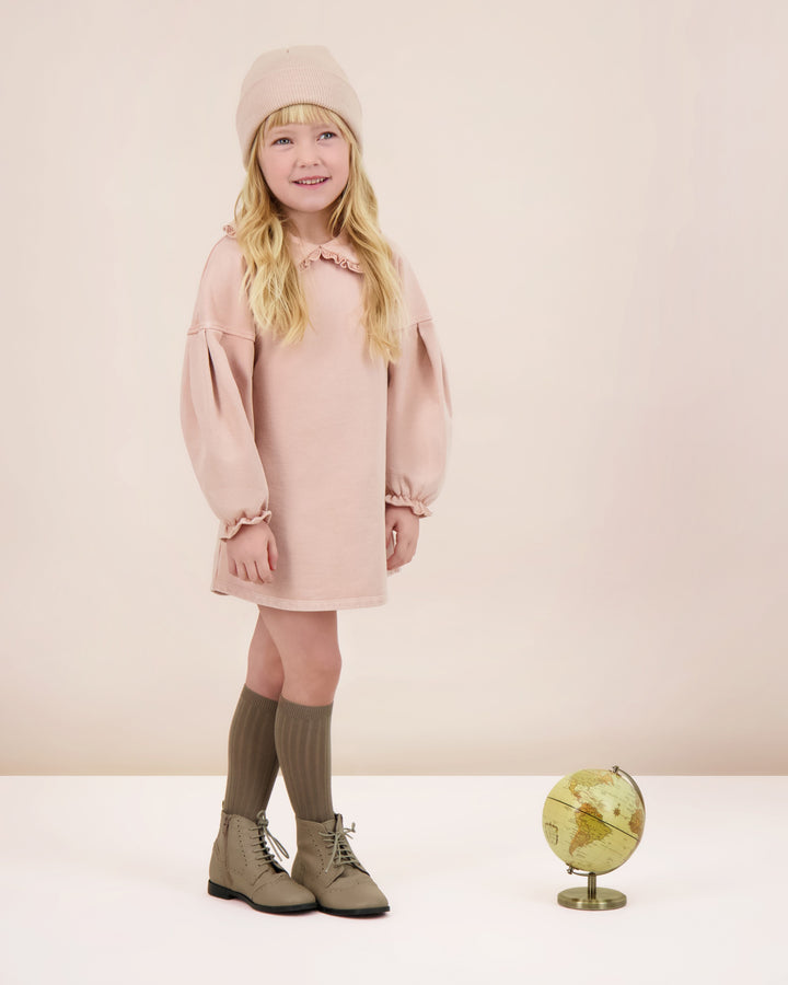 dress washed sweatshirt - dusty pink