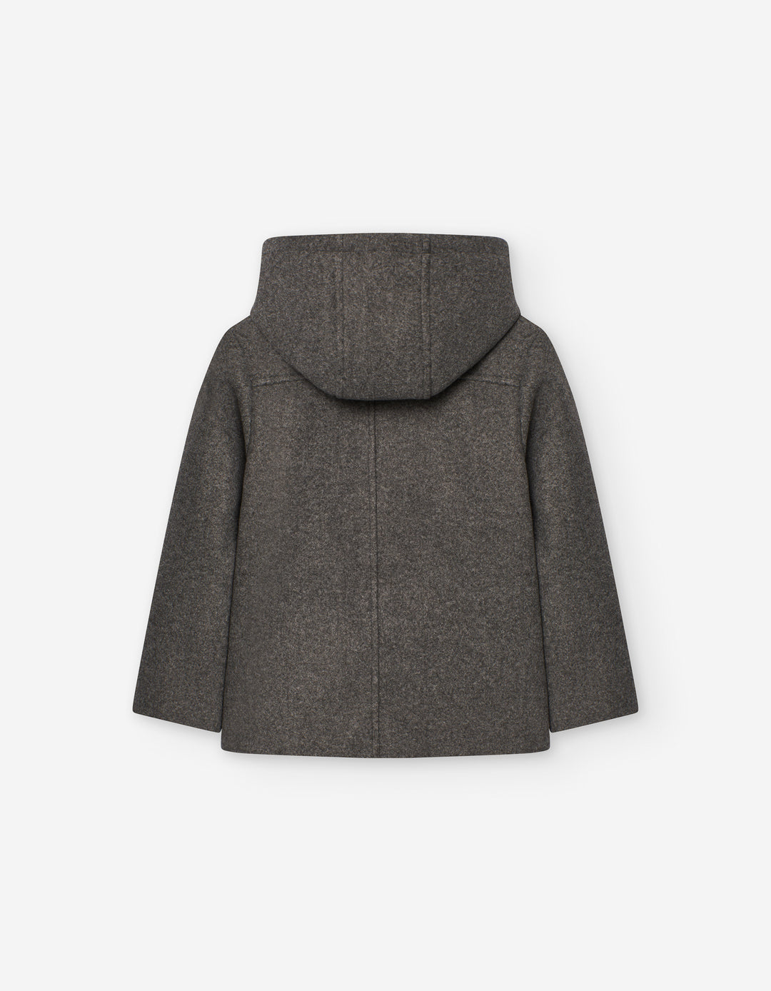 coat wool with zipper - blue grey