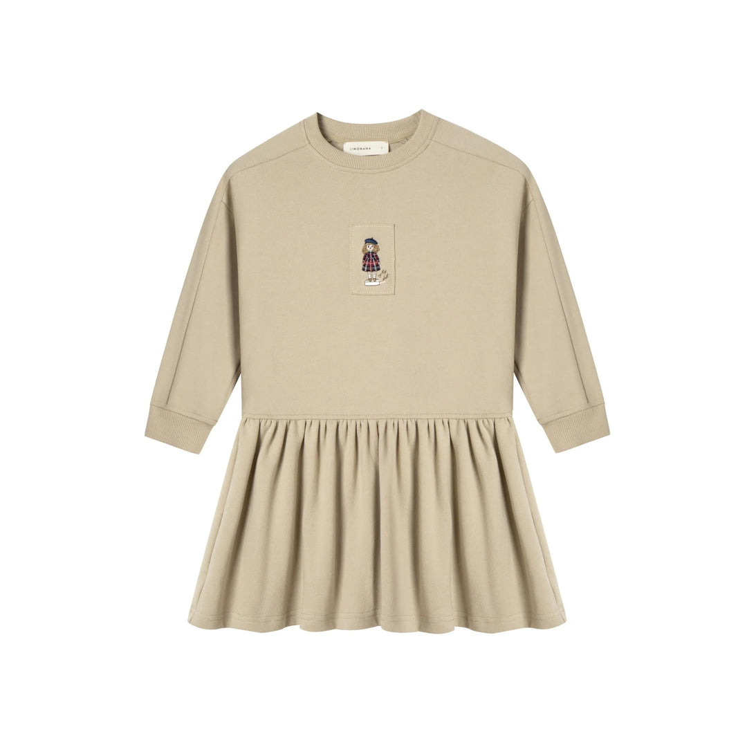 dress embroidered sweatshirt - ivory