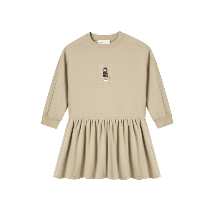 dress embroidered sweatshirt - ivory