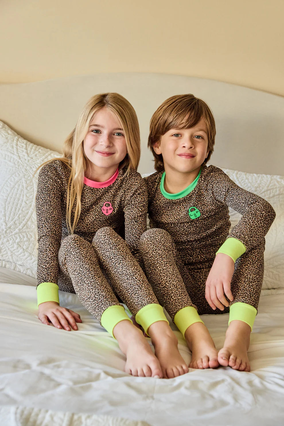 the leopard pj - leopard/green