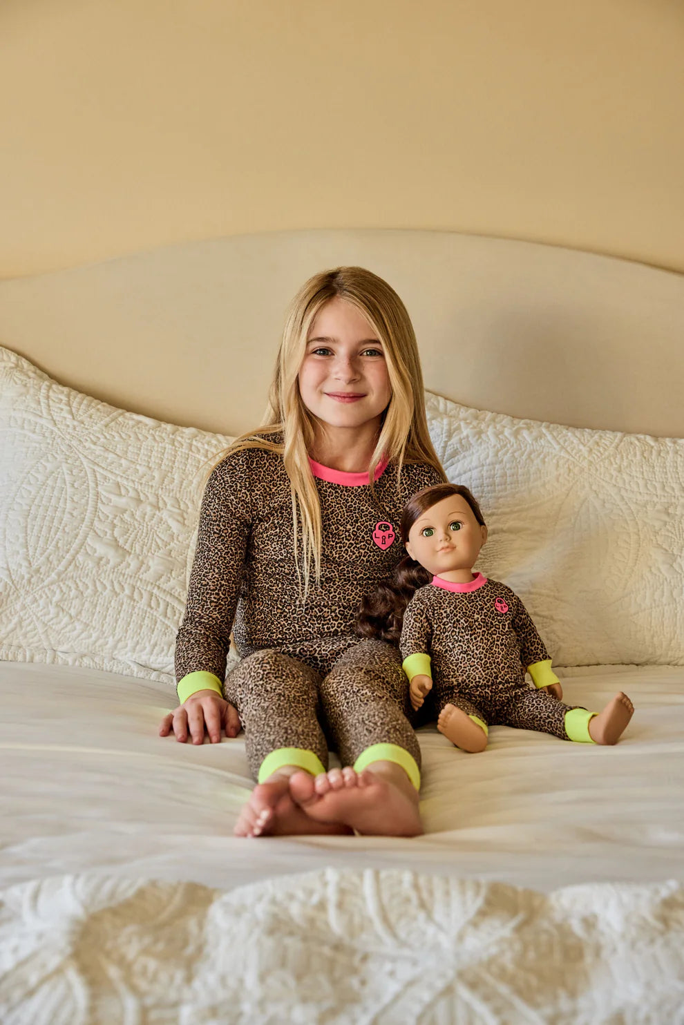 the leopard pj - leopard/hot pink