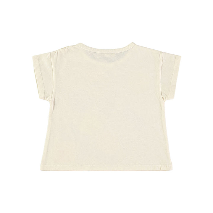 tee s/s messy blocks - ivory